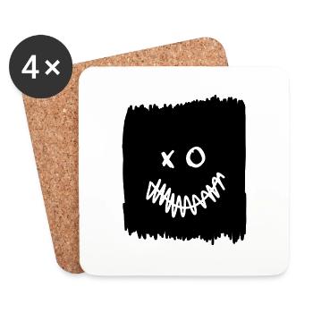 Joker - Untersetzer (4er-Set) - Weiß - Vorne