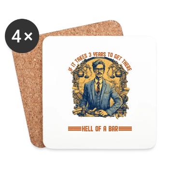 If It Takes 3 Years To Get There 19 - Coasters (set of 4) - white - Front