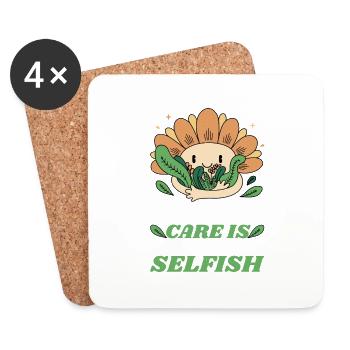 Self Care Is Not Selfish 6 - Untersetzer (4er-Set) - Weiß - Vorne