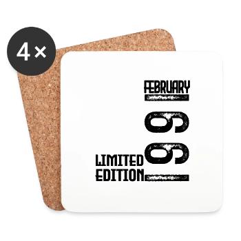 February 1991 Anniversary Gift. February 1991. - Coasters (set of 4) - white - Front