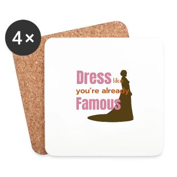 Like You Are Already Famous - Coasters (set of 4) - white - Front