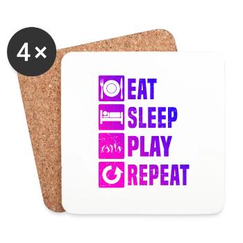 Men's Tennis Tennis Women's Tennis - Coasters (set of 4) - white - Front