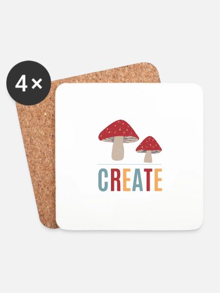 Create - Coasters (set of 4) - white