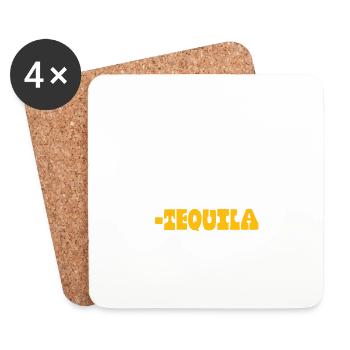 Croyez-moi, vous pouvez danser. Tequila Drôle Mexicaine - Dessous de verre (lot de 4) - blanc - Devant