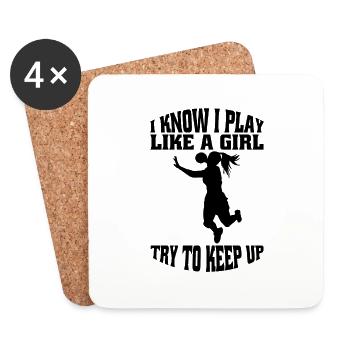 Handball Handball Player Handball Team Handball Fan - Coasters (set of 4) - white - Front