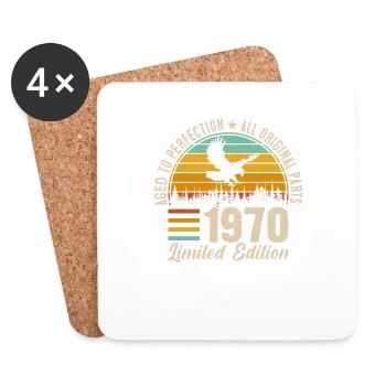 Legendary 54th birthday 1970 - Coasters (set of 4) - white - Front