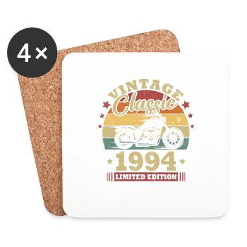 Vintage Classic Geburtstagsgeschenk Geboren 1994 - Untersetzer (4er-Set) - Weiß - Vorne