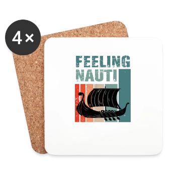 funny sail hobby sailor accessories motorboat - Coasters (set of 4) - white - Front