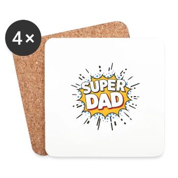 GIFTS FOR DAD - Coasters (set of 4) - white - Front