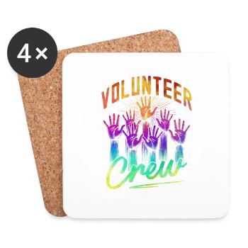 Volunteer Crew - Coasters (set of 4) - white - Front