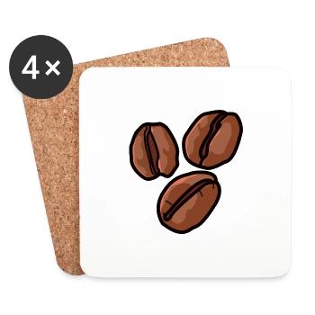 Coffee Coffee Bean Gift Coffee Cup Caffeine - Coasters (set of 4) - white - Front