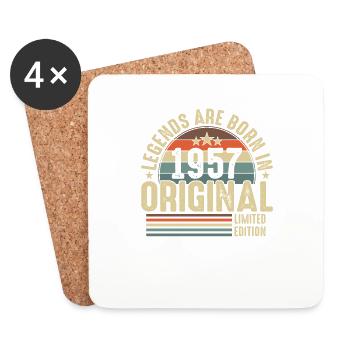 Legends Arise 1957 – Original Limited Edition - Coasters (set of 4) - white - Front
