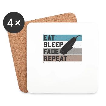 Hairdresser Gift For Hairdresser Salon Saying Hairdresser - Coasters (set of 4) - white - Front