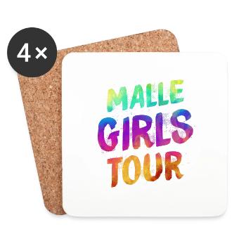 Malle Girls Tour - Coasters (set of 4) - white - Front