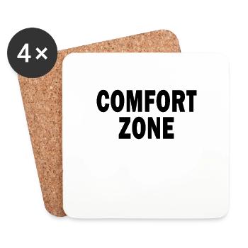 Zone de confort - Dessous de verre (lot de 4) - blanc - Devant