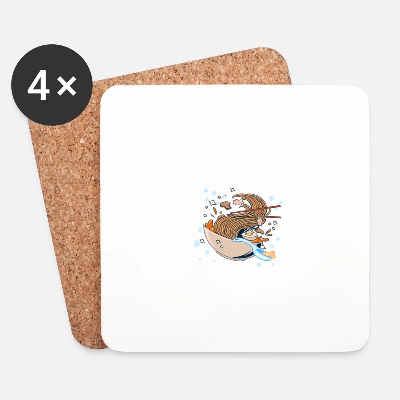 Master chef - Coasters (set of 4) - white