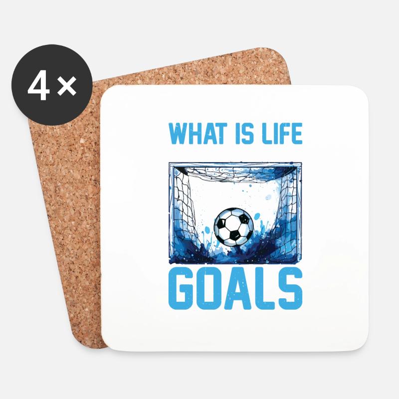 What Is Life Without Goals 13 - Untersetzer (4er-Set) - Weiß