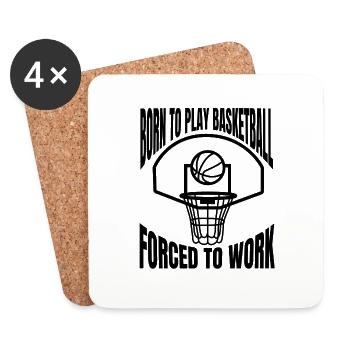 Basketball Basketballspieler Basketballteam - Untersetzer (4er-Set) - Weiß - Vorne