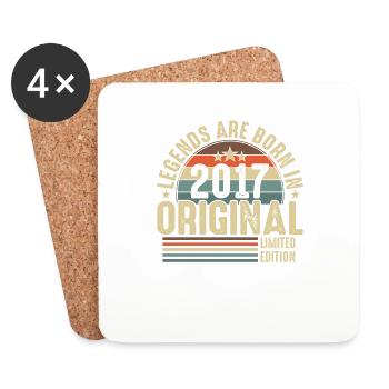 Année légendaire du 7ème anniversaire 2017 - Dessous de verre (lot de 4) - blanc - Devant