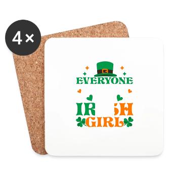 Tout le monde aime une fille irlandaise - Dessous de verre (lot de 4) - blanc - Devant