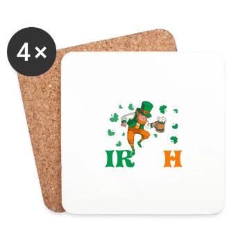 Dance A Jig. Drink A Pint. Be Irish For A Day - Untersetzer (4er-Set) - Weiß - Vorne