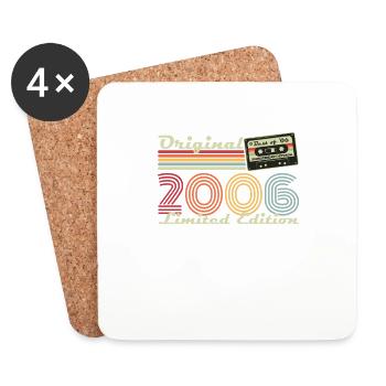Original 2006 Vintage Gift 18th Birthday - Coasters (set of 4) - white - Front