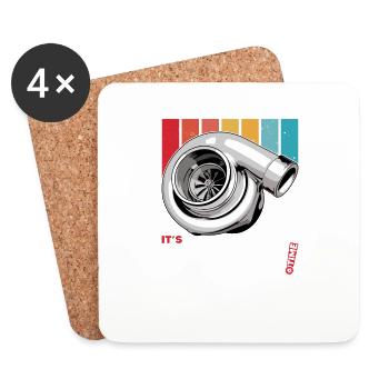 son Turbo Time - Dessous de verre (lot de 4) - blanc - Devant