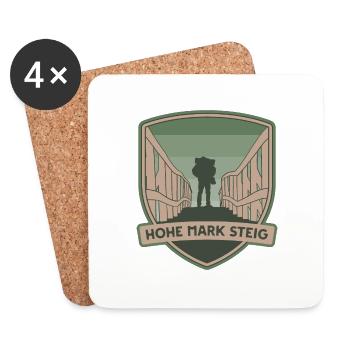 Hohe Mark Steig - Untersetzer (4er-Set) - Weiß - Vorne