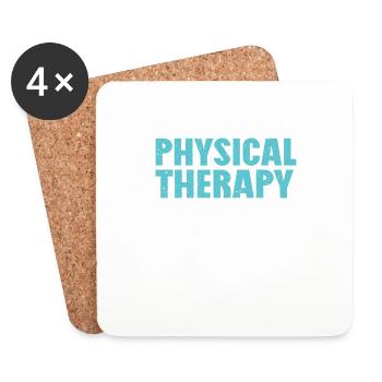 Physiotherapeut Physio Physiotherapie - Untersetzer (4er-Set) - Weiß - Vorne