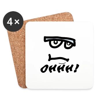Oh - Coasters (set of 4) - white - Front