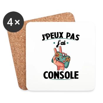 I can't I have console gaming gift - Coasters (set of 4) - white - Front