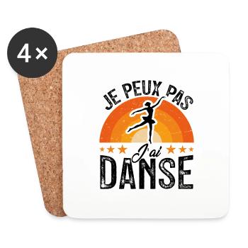 I can't I have Dance - Coasters (set of 4) - white - Front
