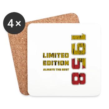 YEAR 1958 - Coasters (set of 4) - white - Front