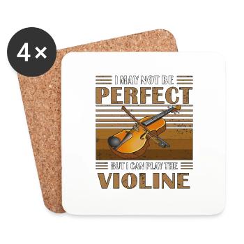 VIOLIN BUT I CAN PLAY THE FIDDLE - Coasters (set of 4) - white - Front