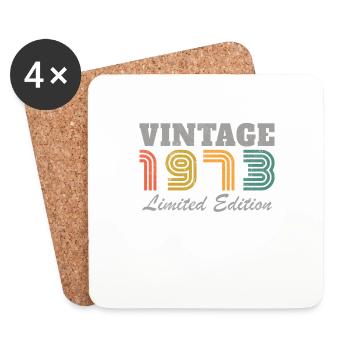 Vintage 1973 Limited Edition - Dessous de verre (lot de 4) - blanc - Devant