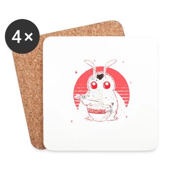 But First Ramen - Coasters (set of 4) - white - Front
