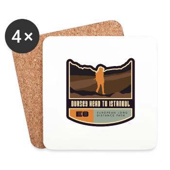 E8 - Dursey Head to Istanbul European Hiking - Coasters (set of 4) - white - Front