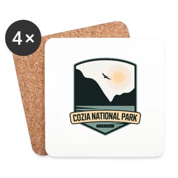 Parc national de Cozia – Roumanie - Dessous de verre (lot de 4) - blanc - Devant