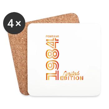February 1984 anniversary edition - Coasters (set of 4) - white - Front
