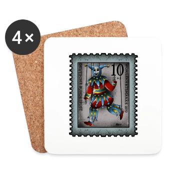 Stamp Fool - Coasters (set of 4) - white - Front