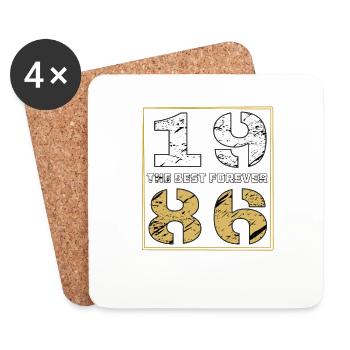 THE BEST FOREVER 1986 - Coasters (set of 4) - white - Front