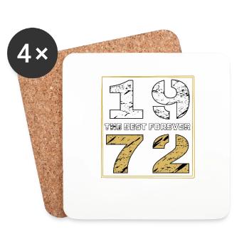 THE BEST FOREVER 1972 - Coasters (set of 4) - white - Front