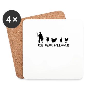 Bauernhof-Chic - Untersetzer (4er-Set) - Weiß - Vorne