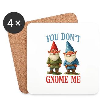 Tu ne me gnomes pas 12 - Dessous de verre (lot de 4) - blanc - Devant