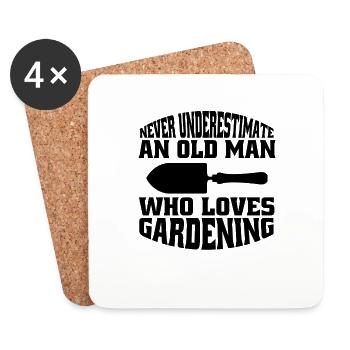 Home Gardener Garden Gardener Orchard Gift - Coasters (set of 4) - white - Front