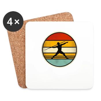Javelin Throw 5 - Untersetzer (4er-Set) - Weiß - Vorne