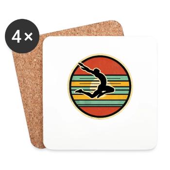 Long Jump 2 - Coasters (set of 4) - white - Front
