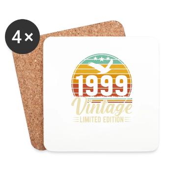 Jahrgang 1999 bis zur Perfektion gereift - Untersetzer (4er-Set) - Weiß - Vorne
