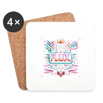 Pas de flux donné 13 - Dessous de verre (lot de 4) - blanc - Devant