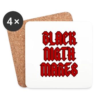 Cauchemars noirs - Dessous de verre (lot de 4) - blanc - Devant